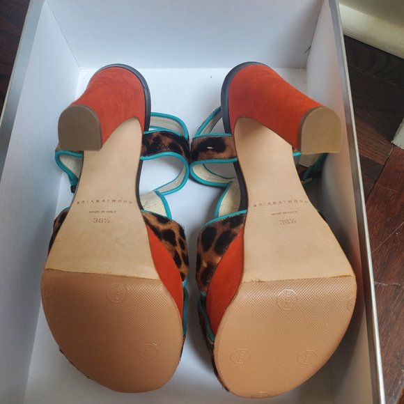 Brian Atwood Brigitte Platform Shoe. US 8.5 / IT 38.5. Multicolour. - Picture 6 of 7